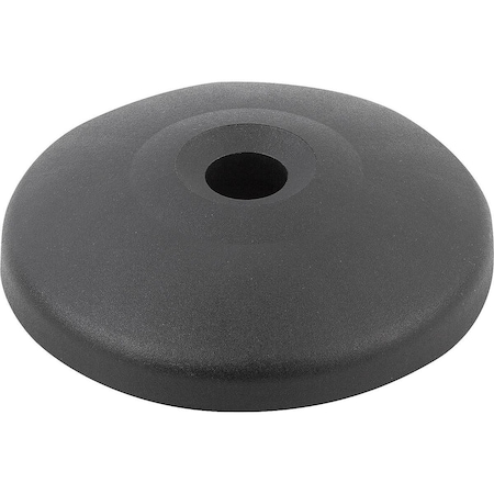 Kipp Plate Anti-Slip Plate, Form:B Thermoplastic, Black, D=100 K0423.2100